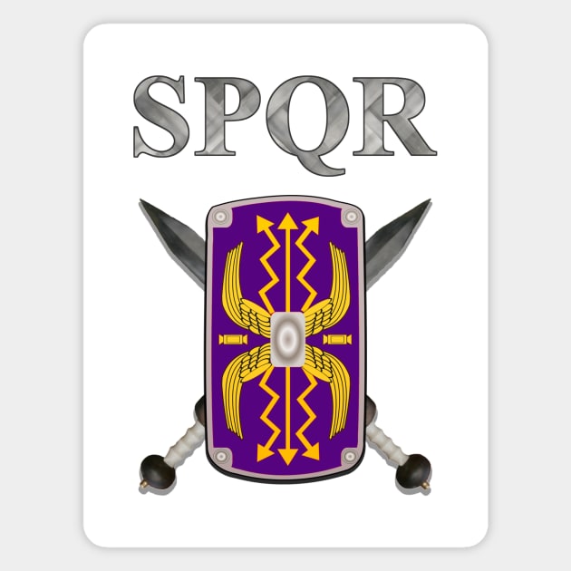 Roman SPQR Royal Shield Magnet by AgemaApparel